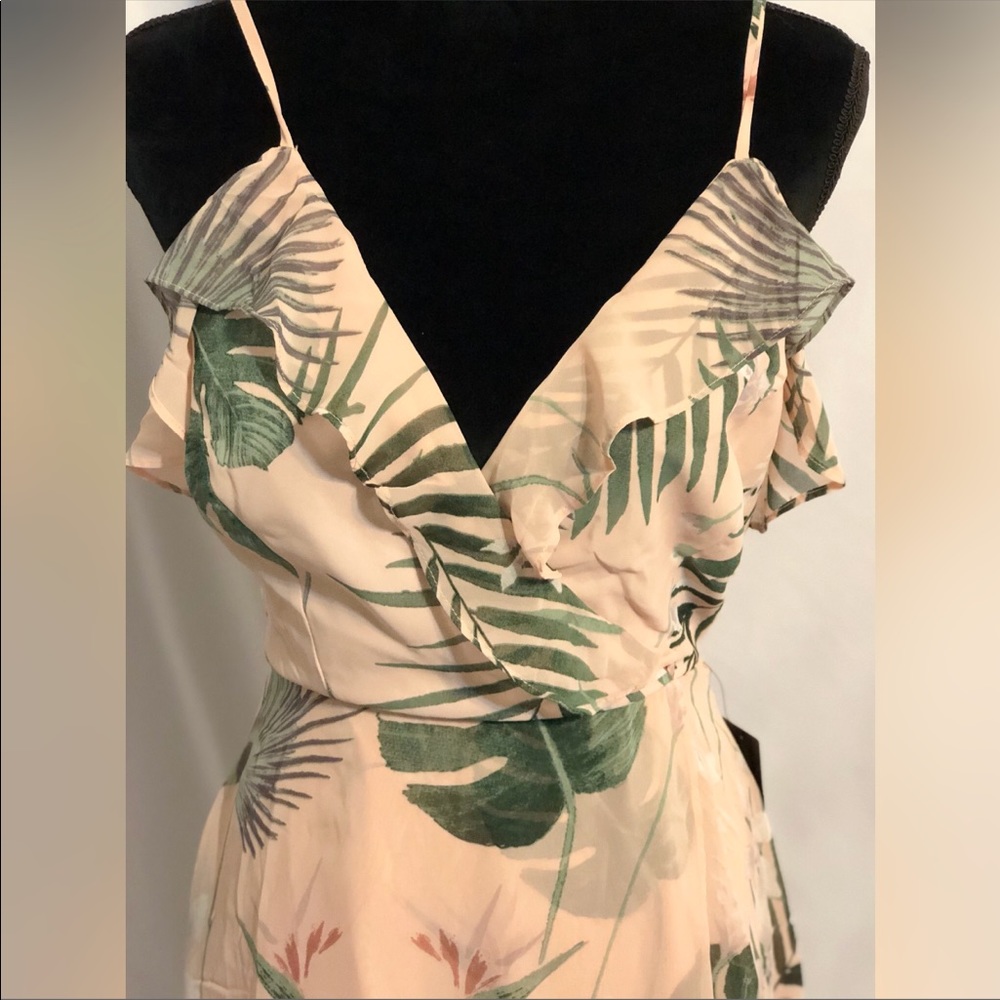 NEW Lulu’s Pink palm tree dress NWT - Picture 7 of 7